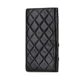 シャネル カンボンライン ココマーク 長財布 ブラック ラムスキン レディース CHANEL 【中古】